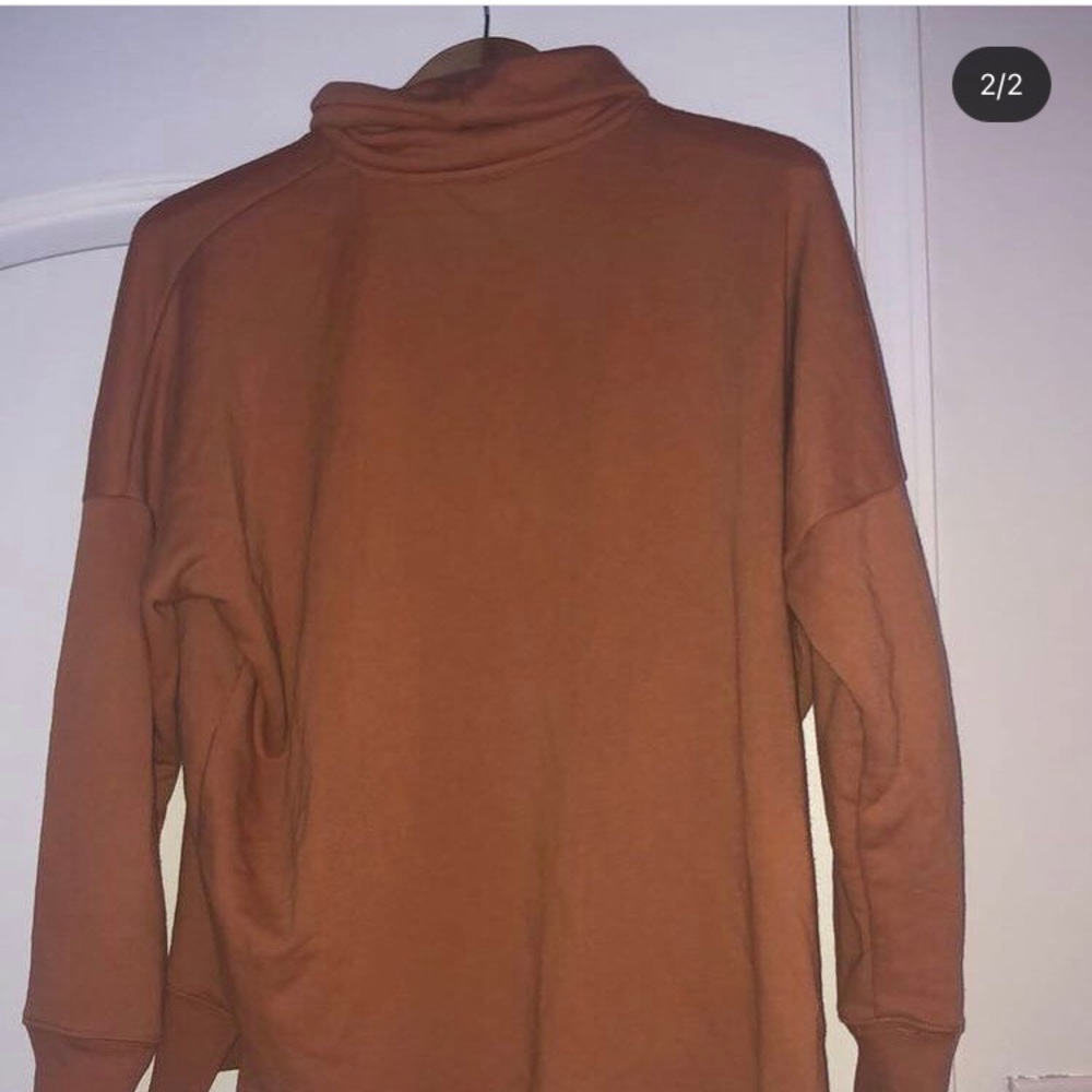 comfy orange sweater